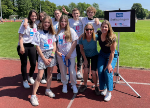 Unsere Sporthelfer helfen beim Tag des Sportabzeichens 2023